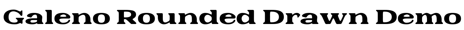 Galeno Rounded Drawn Demo Font Image