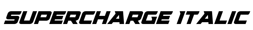 Supercharge Italic Font Image