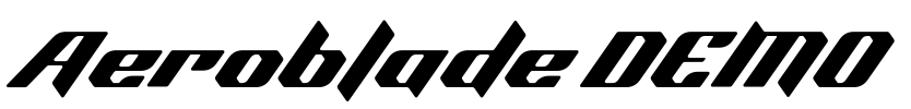 Aeroblade DEMO Font Image
