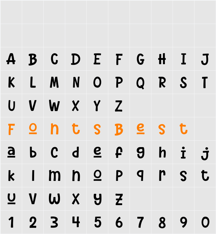 Something Maker Character Map