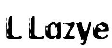 L Lazye Font Image