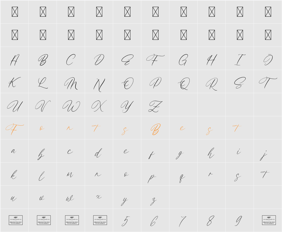 Vacillate Free Character Map