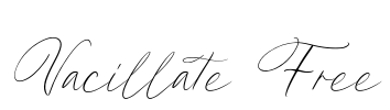 Vacillate Free Font Image