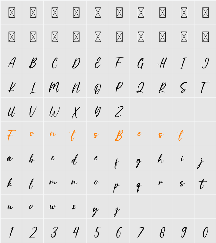Alone Character Map