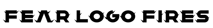 Fear Logo Fires Font Image