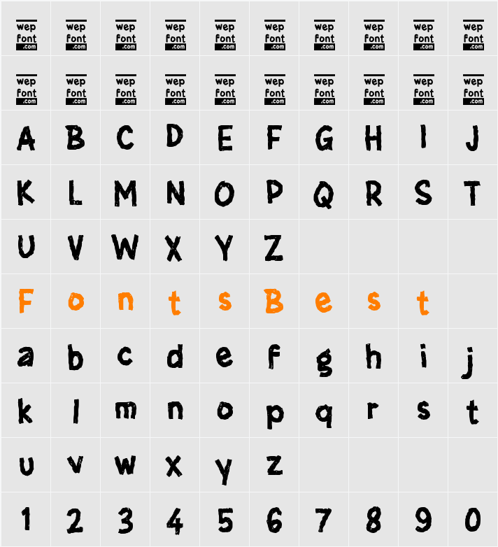 h Helpa Character Map