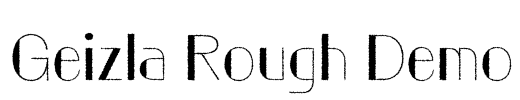 Geizla Rough Demo Font Image