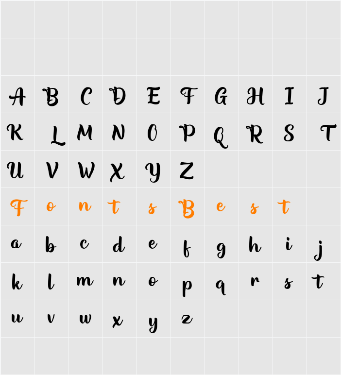 Appetizer FREE Character Map