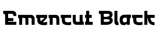 Emencut Black Font Image
