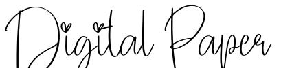 Digital Paper Font Image