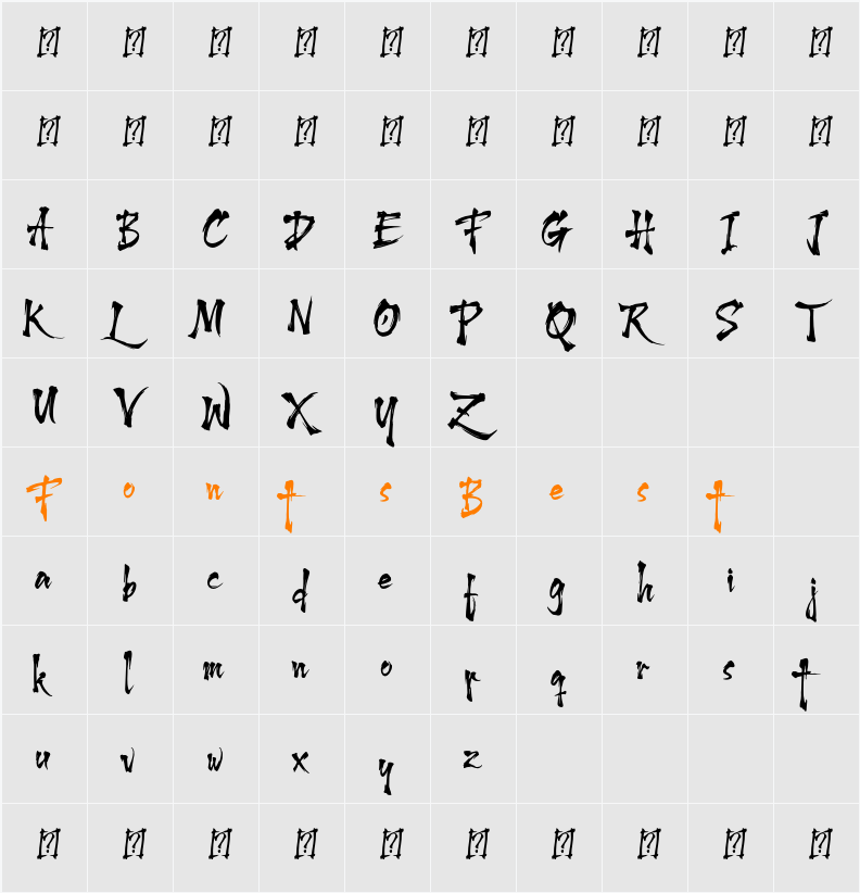 Harukaze Character Map