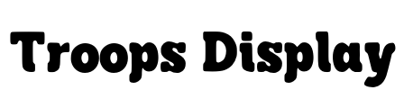 Troops Display Font Image