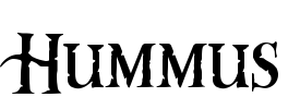 Hummus Font Image
