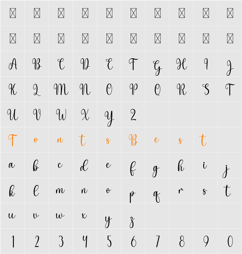 Agnes Character Map
