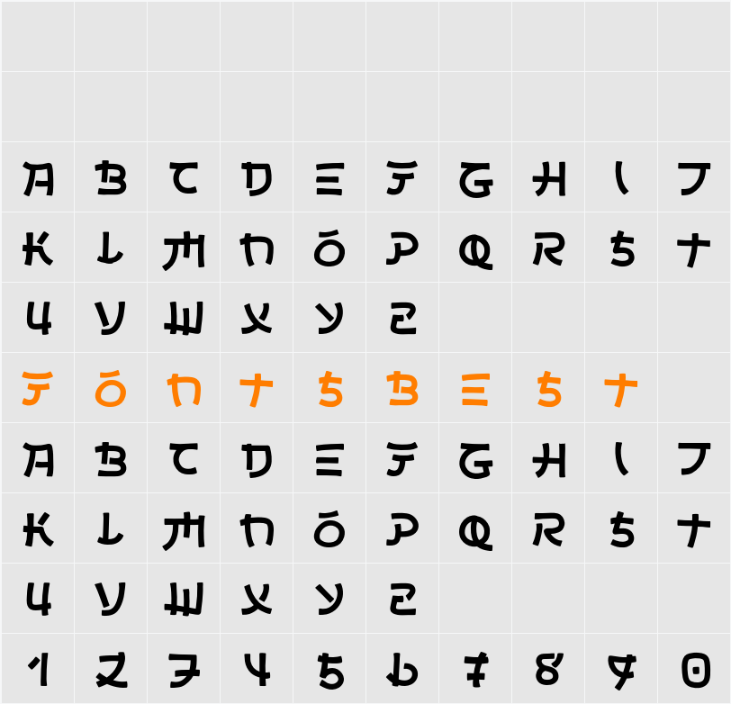 Sinosuke Character Map