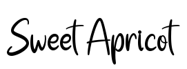 Sweet Apricot Font Image