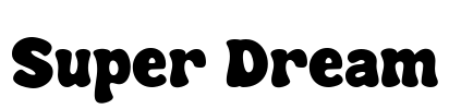 Super Dream Font Image