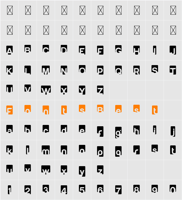 Afficher Character Map