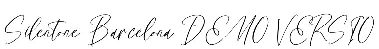 Silentone Barcelona DEMO VERSIO Font Image