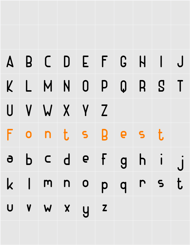 ADHE Sans FREE Character Map