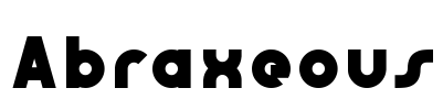 Abraxeous Font Image