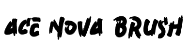 Ace Nova Brush Font Image
