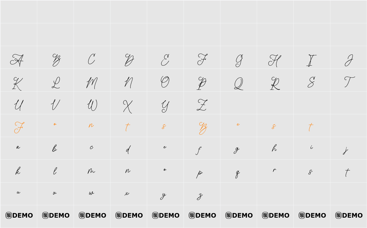 Astutely Character Map