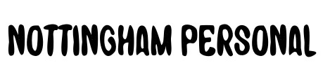 Nottingham Personal Font Image