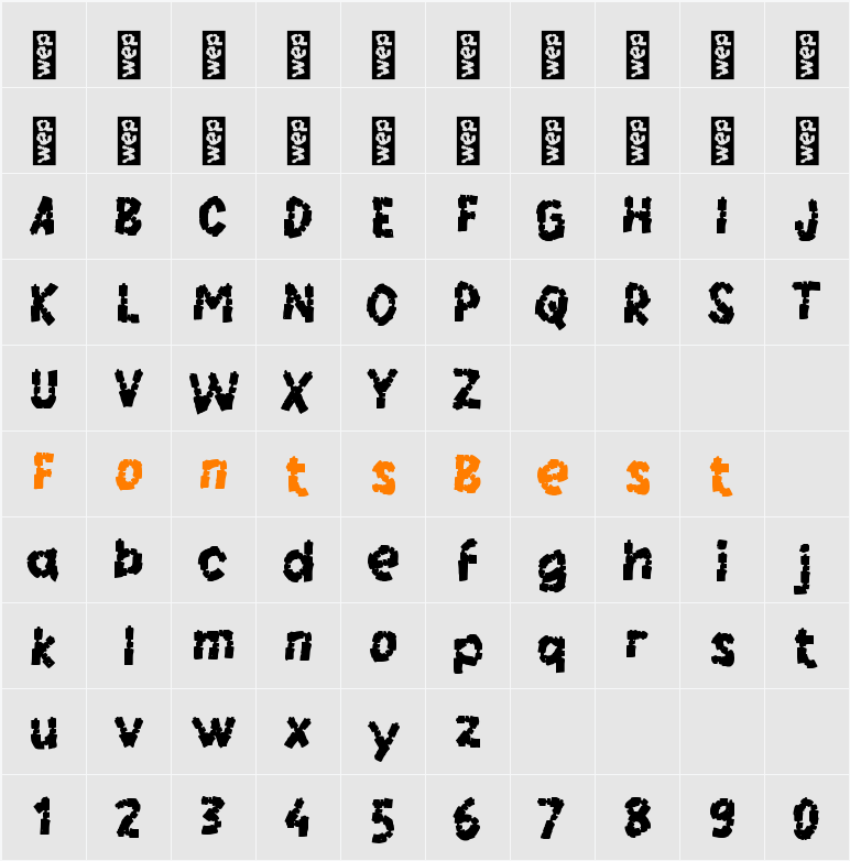 f Froxel Character Map
