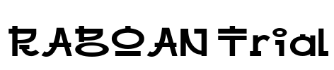 RABOAN Trial Font Image