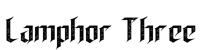 Lamphor Three Font Image