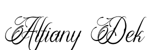 Alfiany Dek Font Image