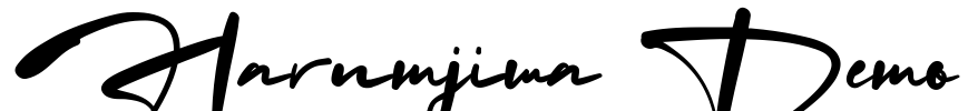Harumjiwa Demo Font Image