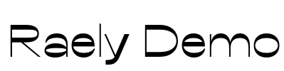 Raely Demo Font Image
