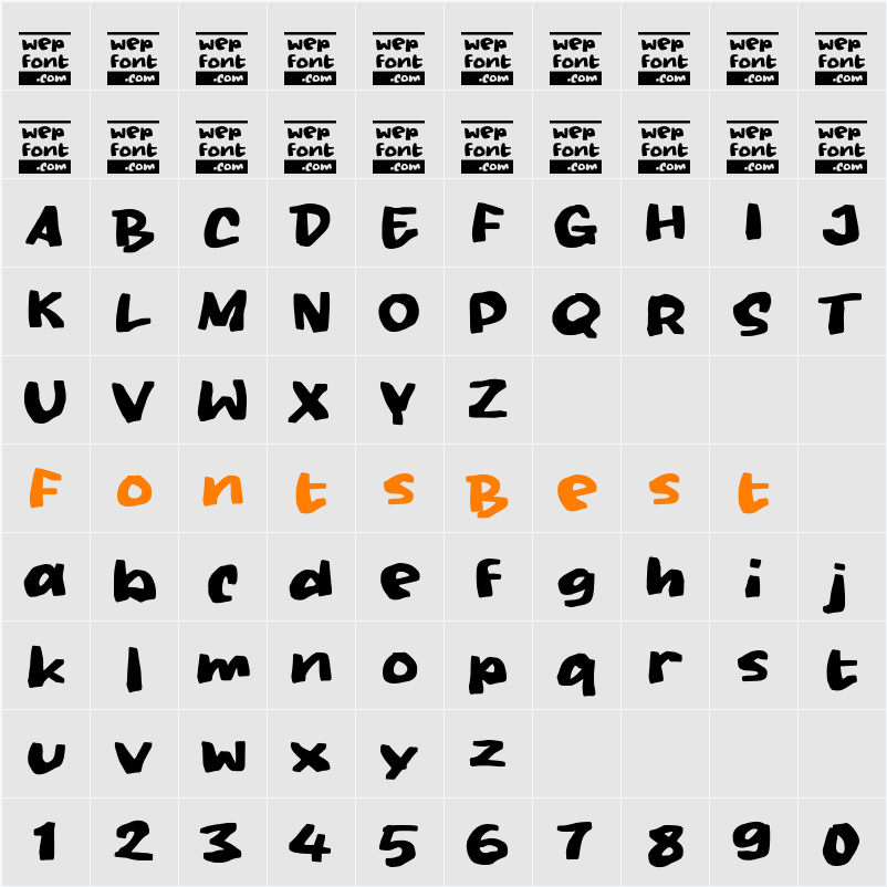 Ocitti Character Map