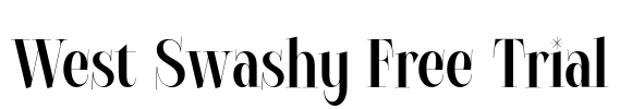 West Swashy Free Trial Font Image