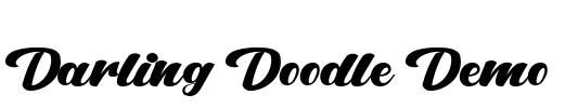 Darling Doodle Demo Font Image