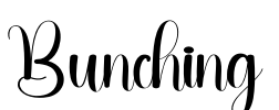 Bunching Font Image