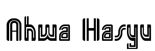 Ahwa Hasyu Font Image