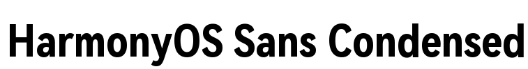 HarmonyOS Sans Condensed Font Image