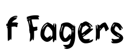 f Fagers Font Image