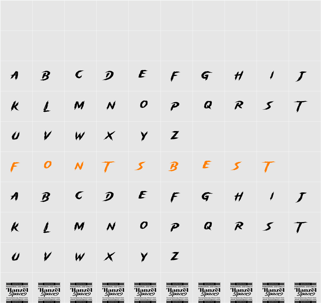 Storm Gust Character Map