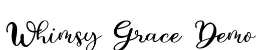 Whimsy Grace Demo Font Image