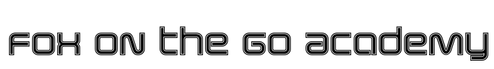 Fox on the Go Academy Font Image