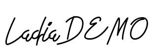 Ladia DEMO Font Image
