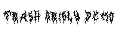 Trash Grisly DEMO Font Image