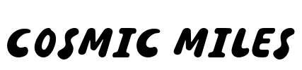 COSMIC MILES Font Image