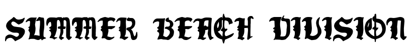 Summer Beach Division Font Image