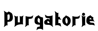 Purgatorie Font Image