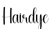 Hairdye Font Image